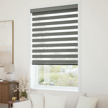 Designer Luxe Room Darkening Zebra Blinds 1730