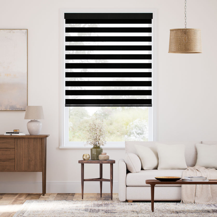 Designer Luxe Room Darkening Zebra Blinds 1730