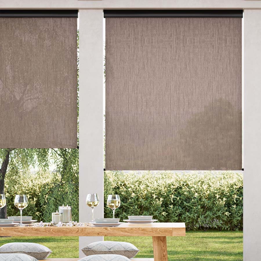 Designer Outdoor Solar Roller Shades 1731