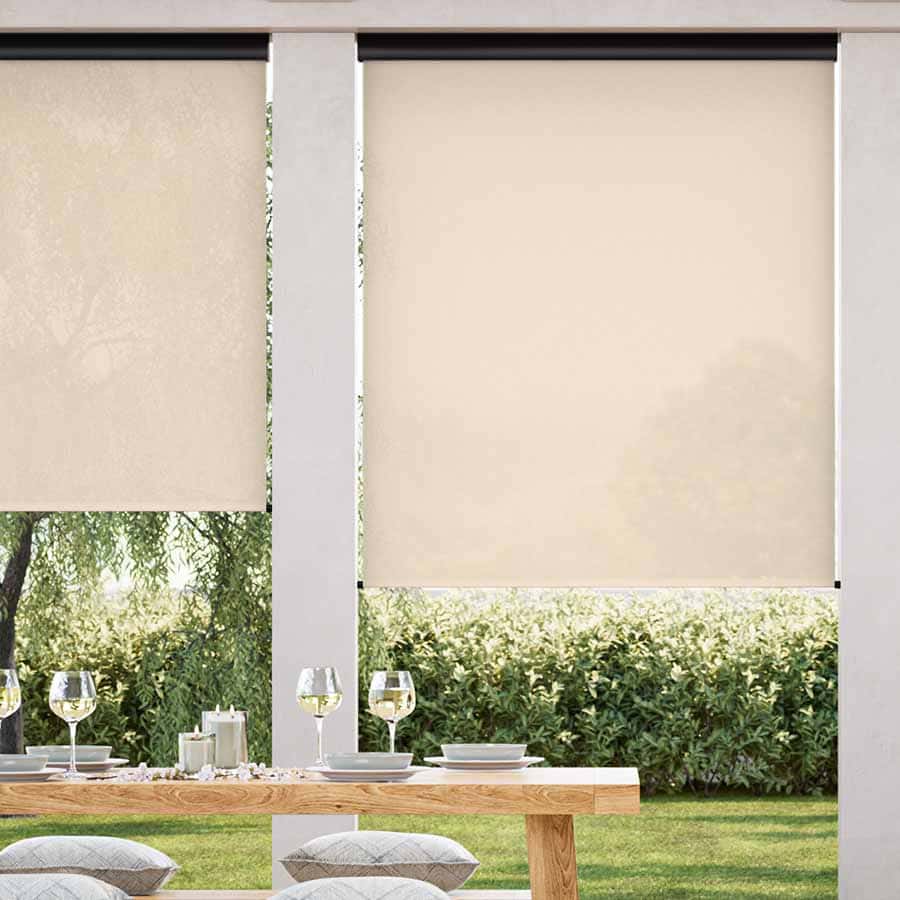 Designer Outdoor Solar Roller Shades 1731