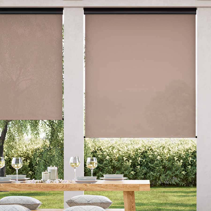 Designer Outdoor Solar Roller Shades 1731