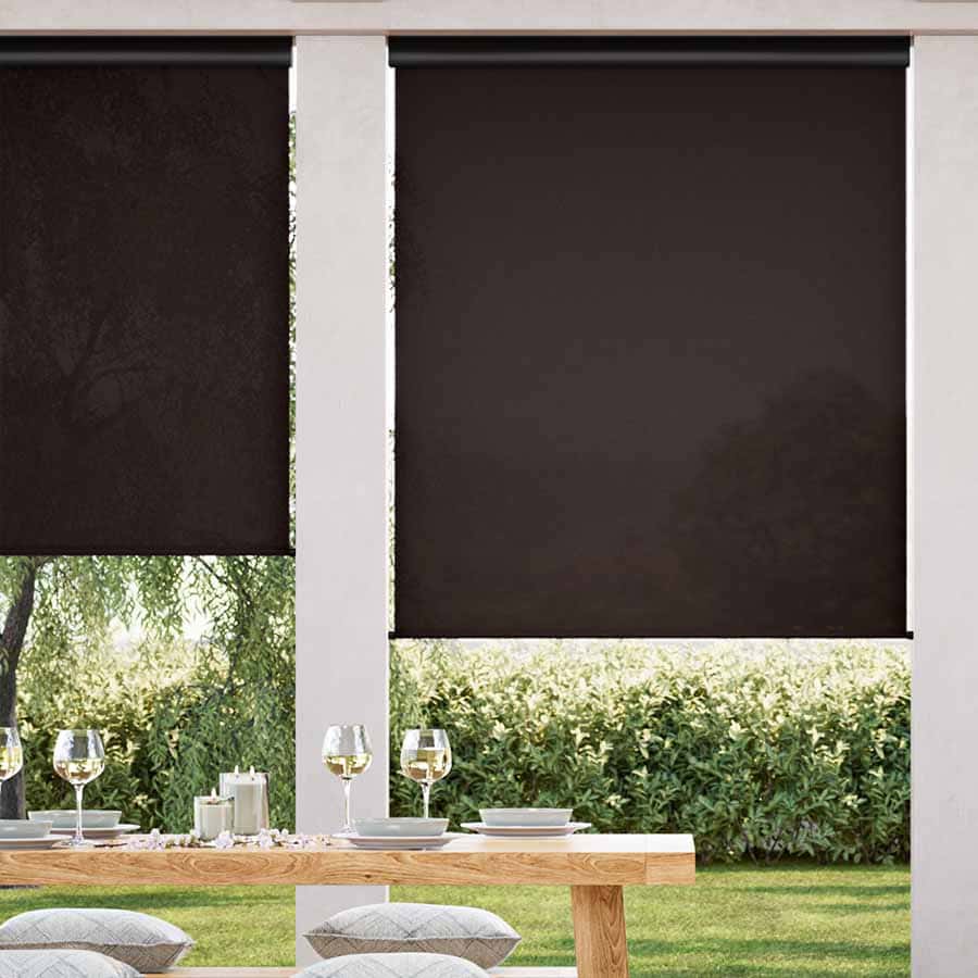 Designer Outdoor Solar Roller Shades 1731