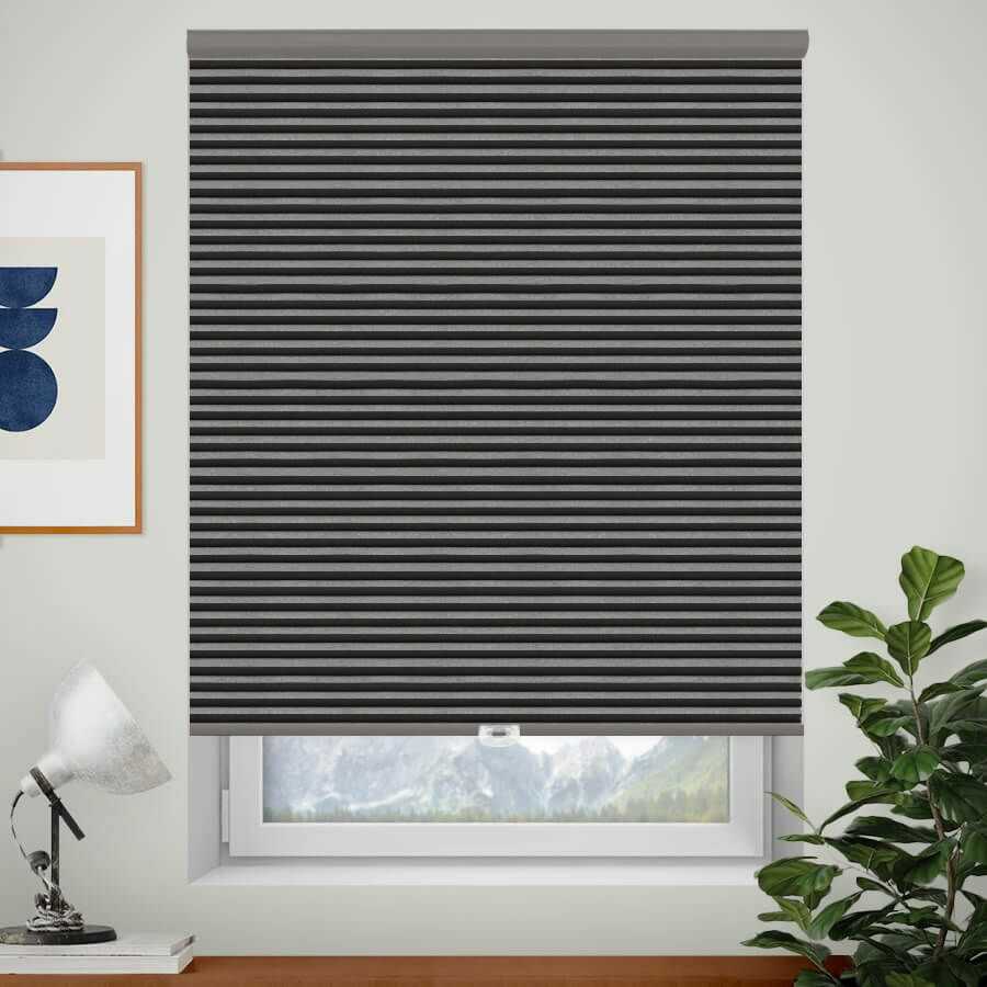 Designer Single Cell Blackout Honeycomb Shades 1386