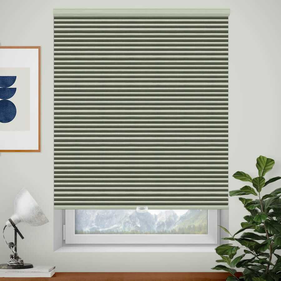 Designer Single Cell Blackout Honeycomb Shades 1386