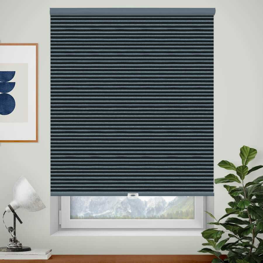 Designer Single Cell Blackout Honeycomb Shades 1386