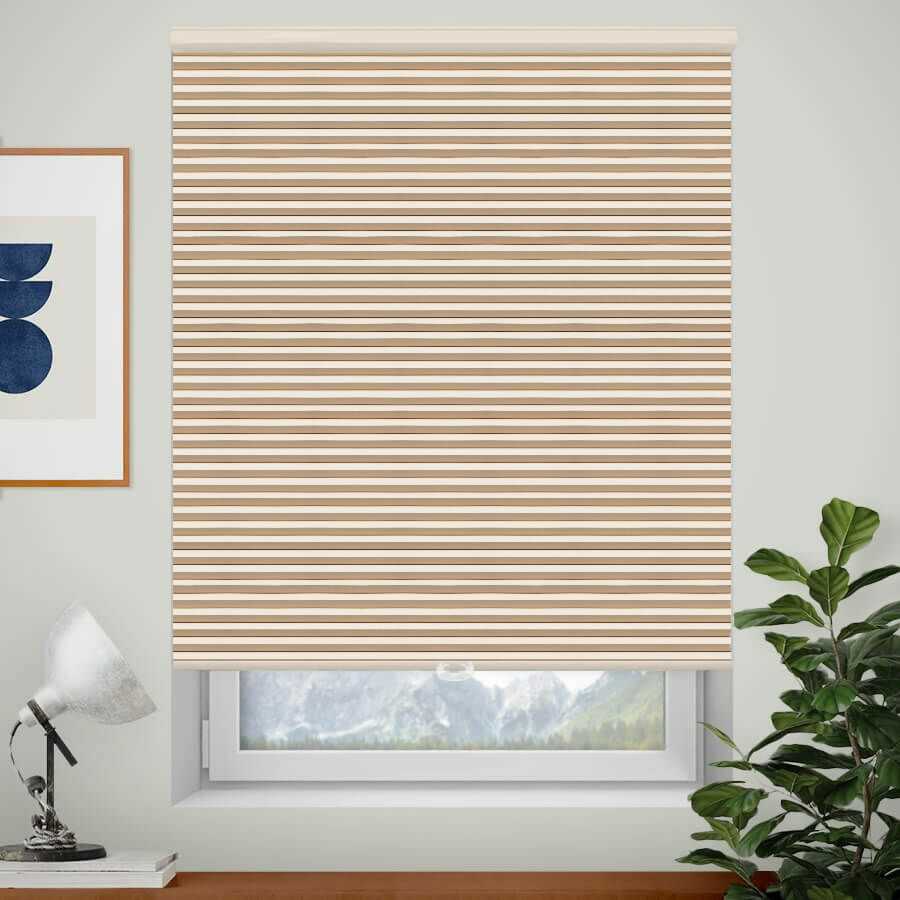 Designer Single Cell Blackout Honeycomb Shades 1386