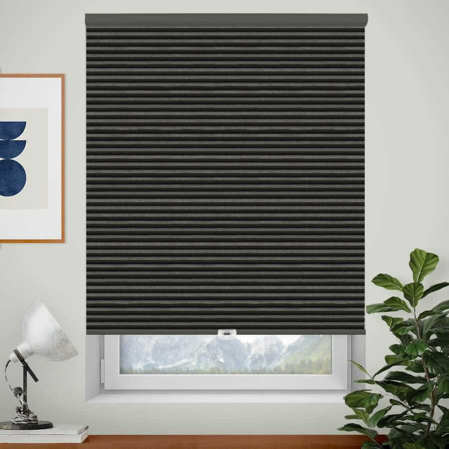 Designer Single Cell Blackout Honeycomb Shades 1386