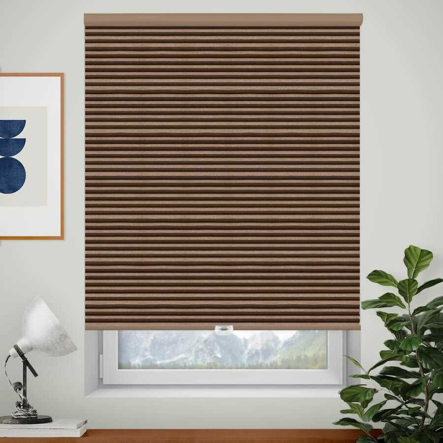 Designer Single Cell Blackout Honeycomb Shades 1386