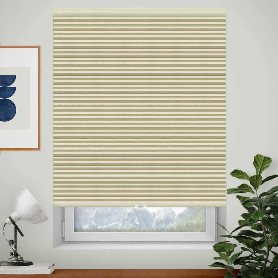 Designer Single Cell Blackout Honeycomb Shades 1386