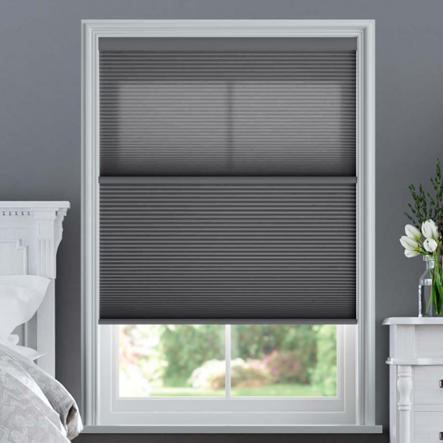 Designer Single Cell Day/Night Honeycomb Shades 1523