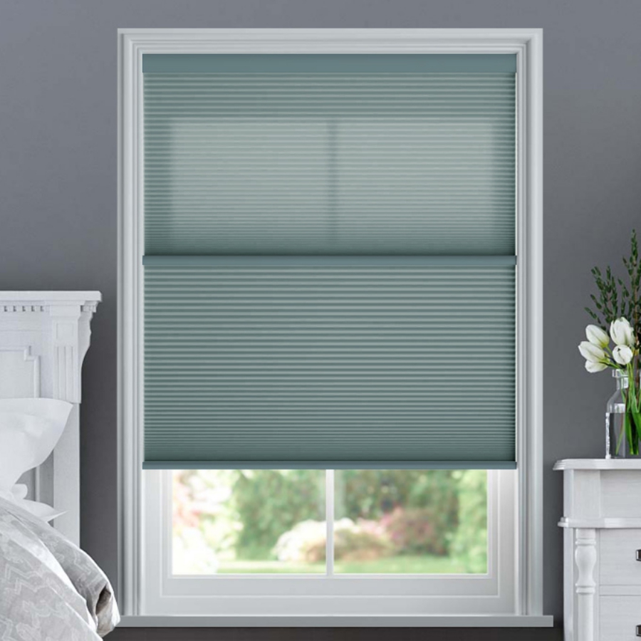 Designer Single Cell Day/Night Honeycomb Shades 1523