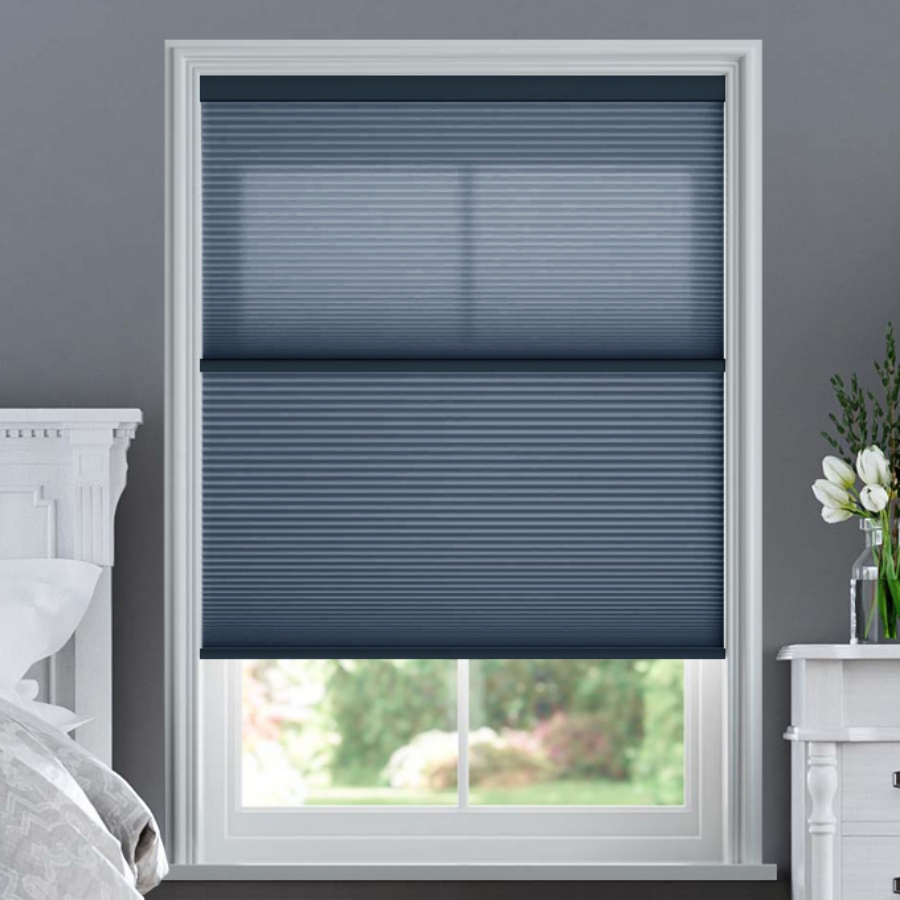 Designer Single Cell Day/Night Honeycomb Shades 1523