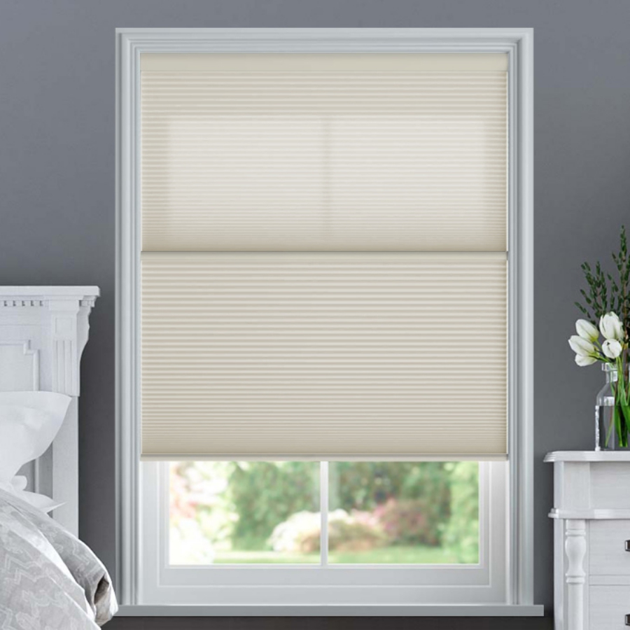 Designer Single Cell Day/Night Honeycomb Shades 1523