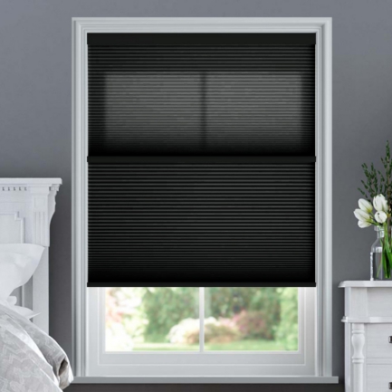 Designer Single Cell Day/Night Honeycomb Shades