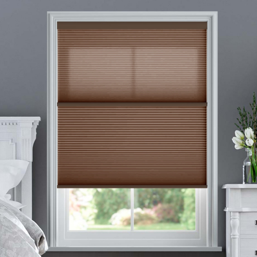 Designer Single Cell Day/Night Honeycomb Shades 1523