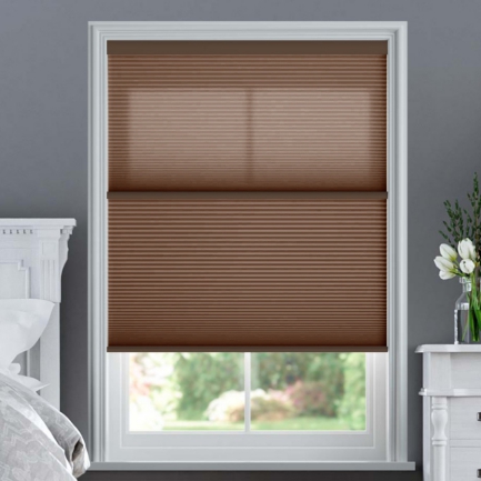 Designer Single Cell Day/Night Honeycomb Shades