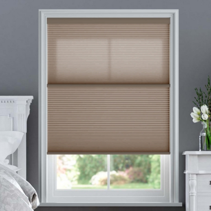 Designer Single Cell Day/Night Honeycomb Shades