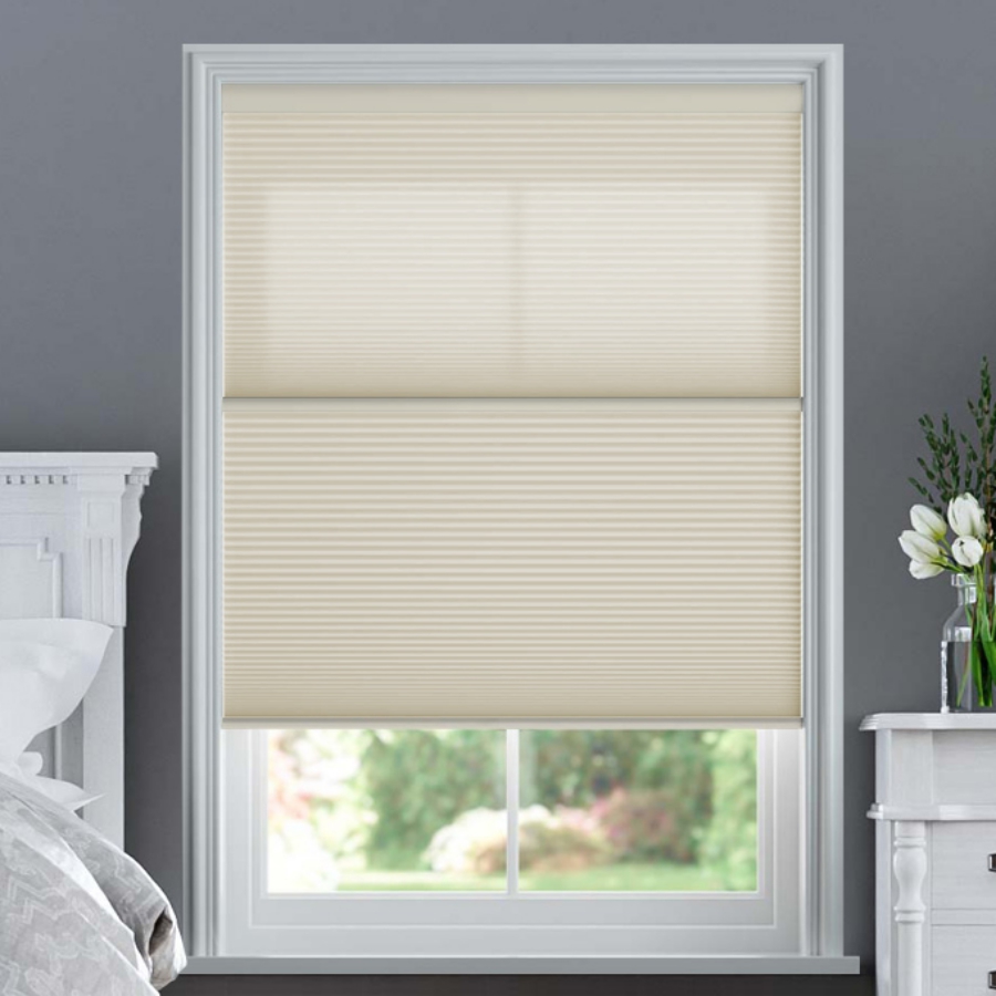 Designer Single Cell Day/Night Honeycomb Shades 1523