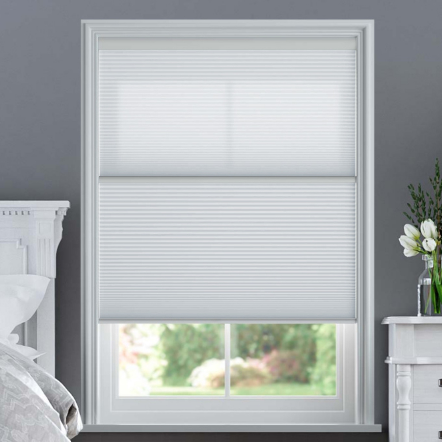 Designer Single Cell Day/Night Honeycomb Shades 1523