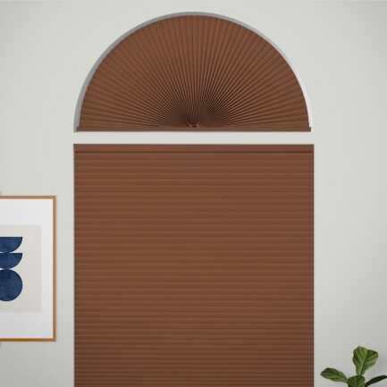 Double Cell Blackout Arch Window Shades