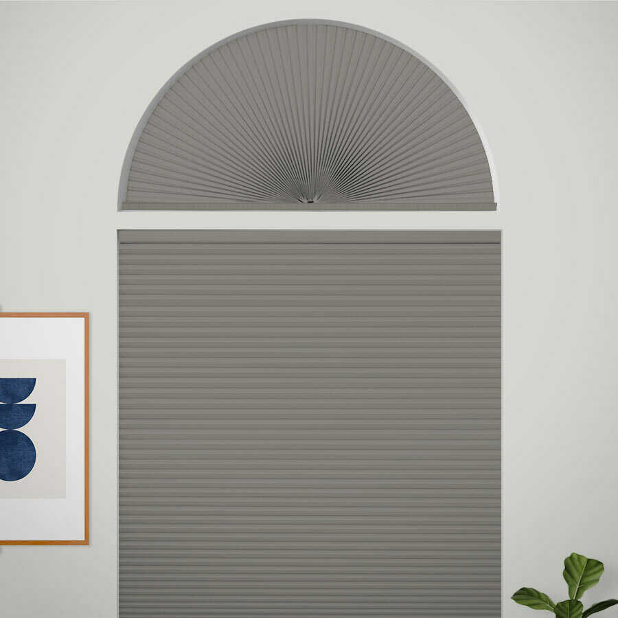 Double Cell Blackout Arch Window Shades 1279