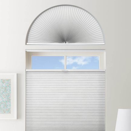 Double Cell Light Filtering Arch Window Shades
