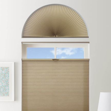 Double Cell Light Filtering Arch Window Shades
