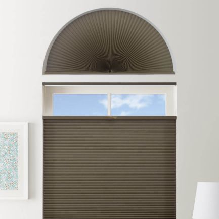 Double Cell Light Filtering Arch Window Shades