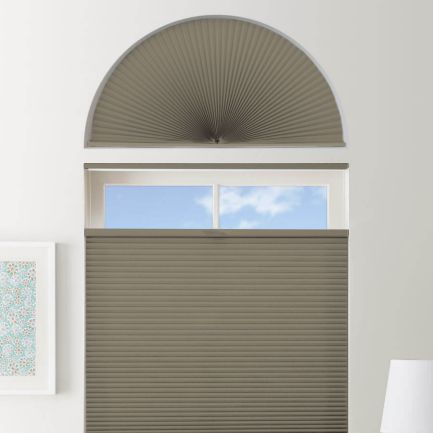 Double Cell Light Filtering Arch Window Shades