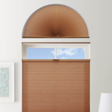 Double Cell Light Filtering Arch Window Shades