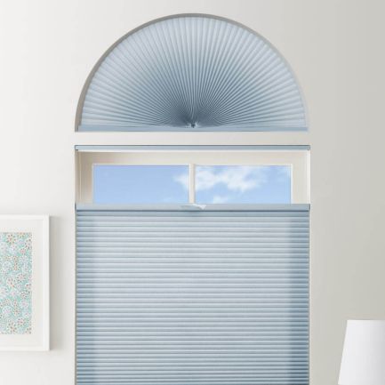 Double Cell Light Filtering Arch Window Shades
