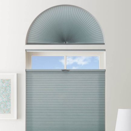Double Cell Light Filtering Arch Window Shades