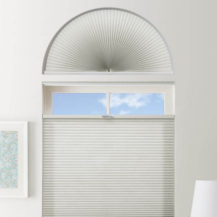 Double Cell Light Filtering Arch Window Shades