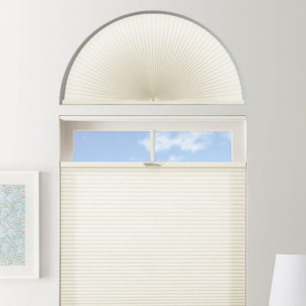 Double Cell Light Filtering Arch Window Shades