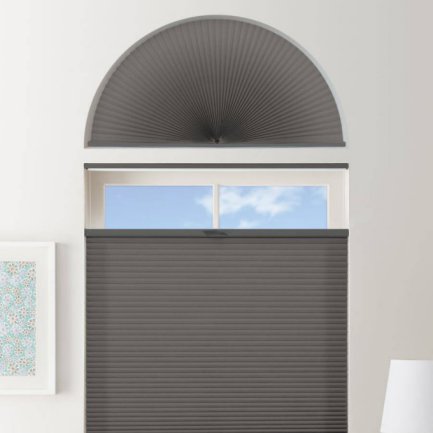 Double Cell Light Filtering Arch Window Shades