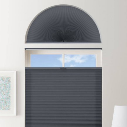 Double Cell Light Filtering Arch Window Shades