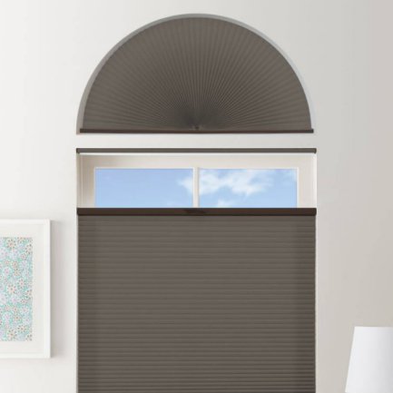 Double Cell Light Filtering Arch Window Shades