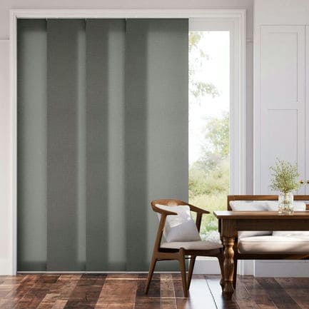 Premium Light Filtering Fabric Panel Track Blinds