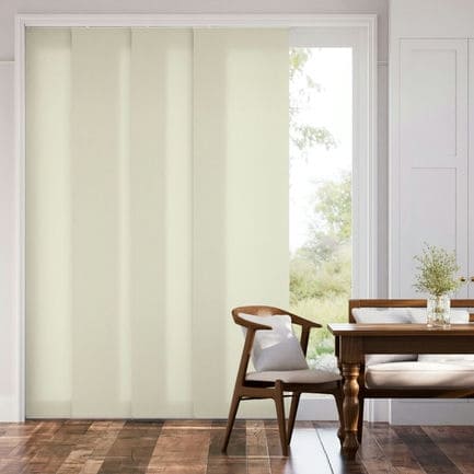 Premium Light Filtering Fabric Panel Track Blinds