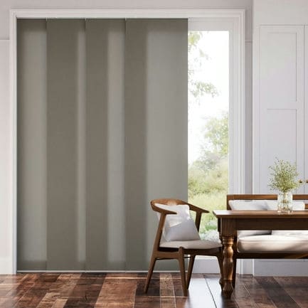 Premium Light Filtering Fabric Panel Track Blinds