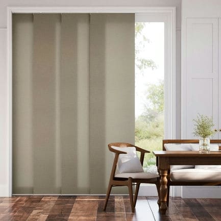 Premium Light Filtering Fabric Panel Track Blinds