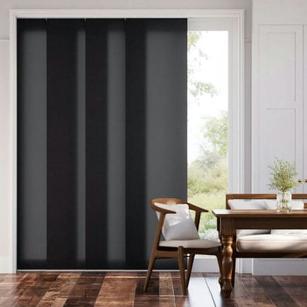 Premium Light Filtering Fabric Panel Track Blinds