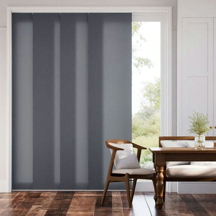 Premium Light Filtering Fabric Panel Track Blinds
