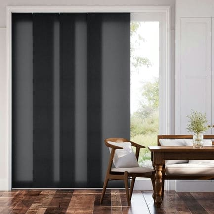 Premium Light Filtering Fabric Panel Track Blinds