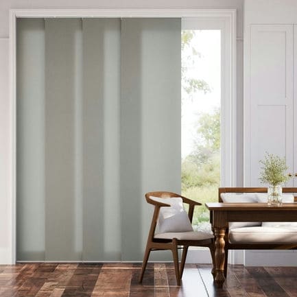 Premium Light Filtering Fabric Panel Track Blinds