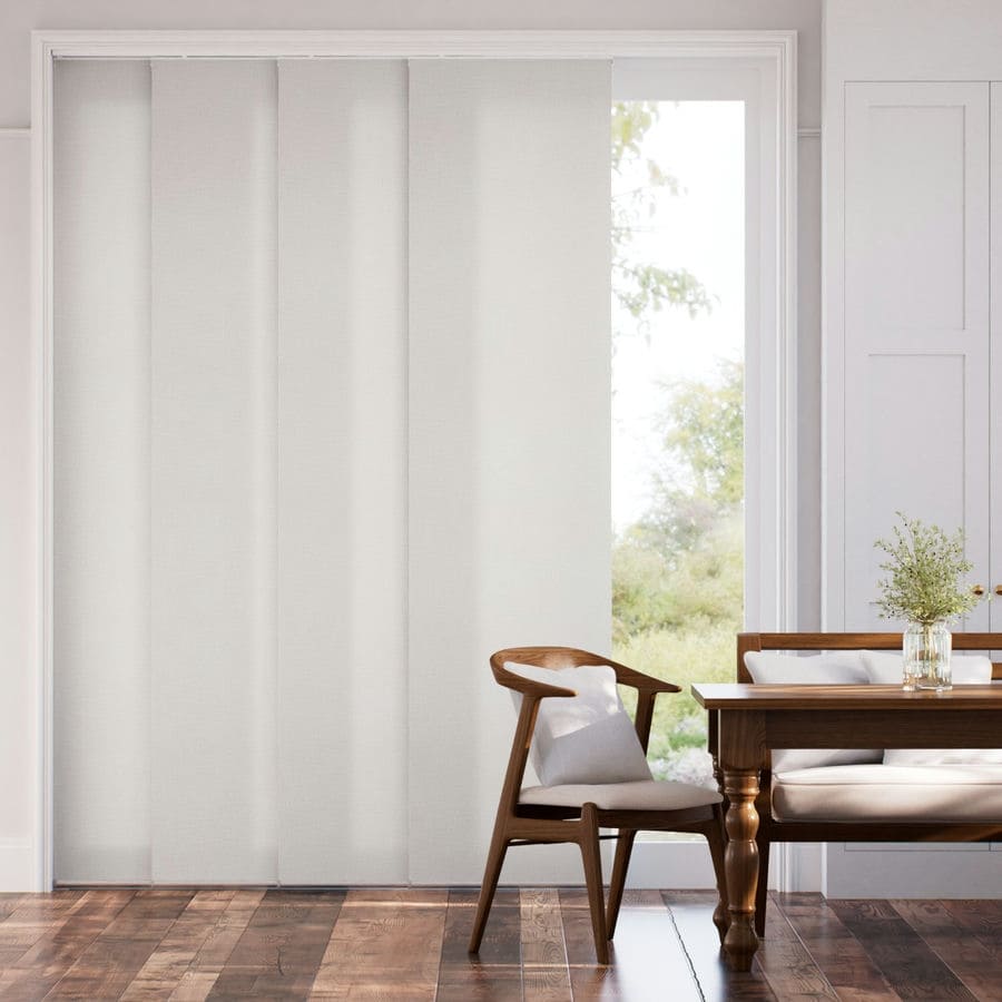 Premium Light Filtering Fabric Panel Track Blinds 1058