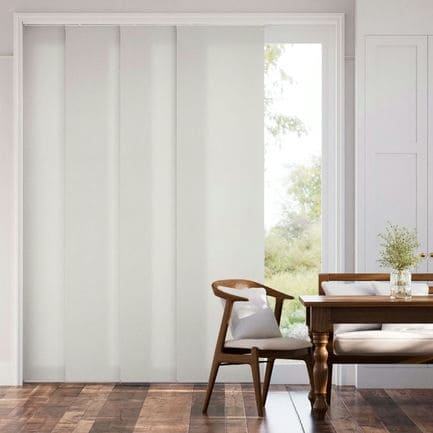 Premium Light Filtering Fabric Panel Track Blinds