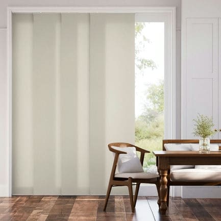 Premium Light Filtering Fabric Panel Track Blinds