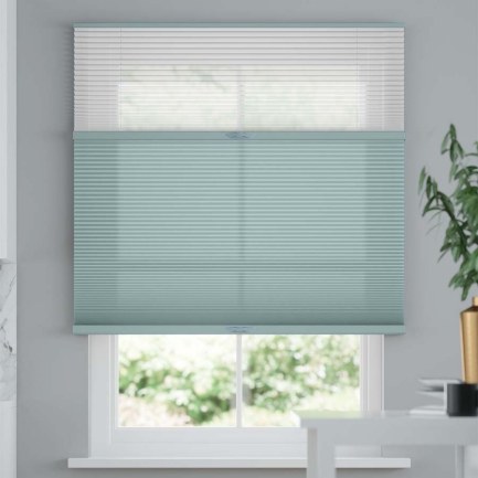 Premium Two Fabric Top-Down Bottom-Up Light Filtering Cellular Shades