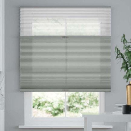 Premium Two Fabric Top-Down Bottom-Up Light Filtering Cellular Shades